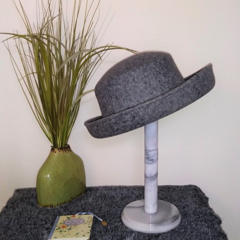 Gray Wool Hat - image 5